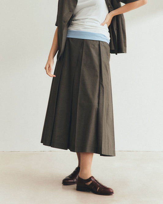 BOX PLEATS SKIRT