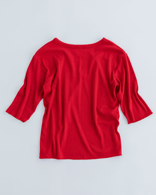 MEYAME SOFT RIB HALF-SLEEVE TEE