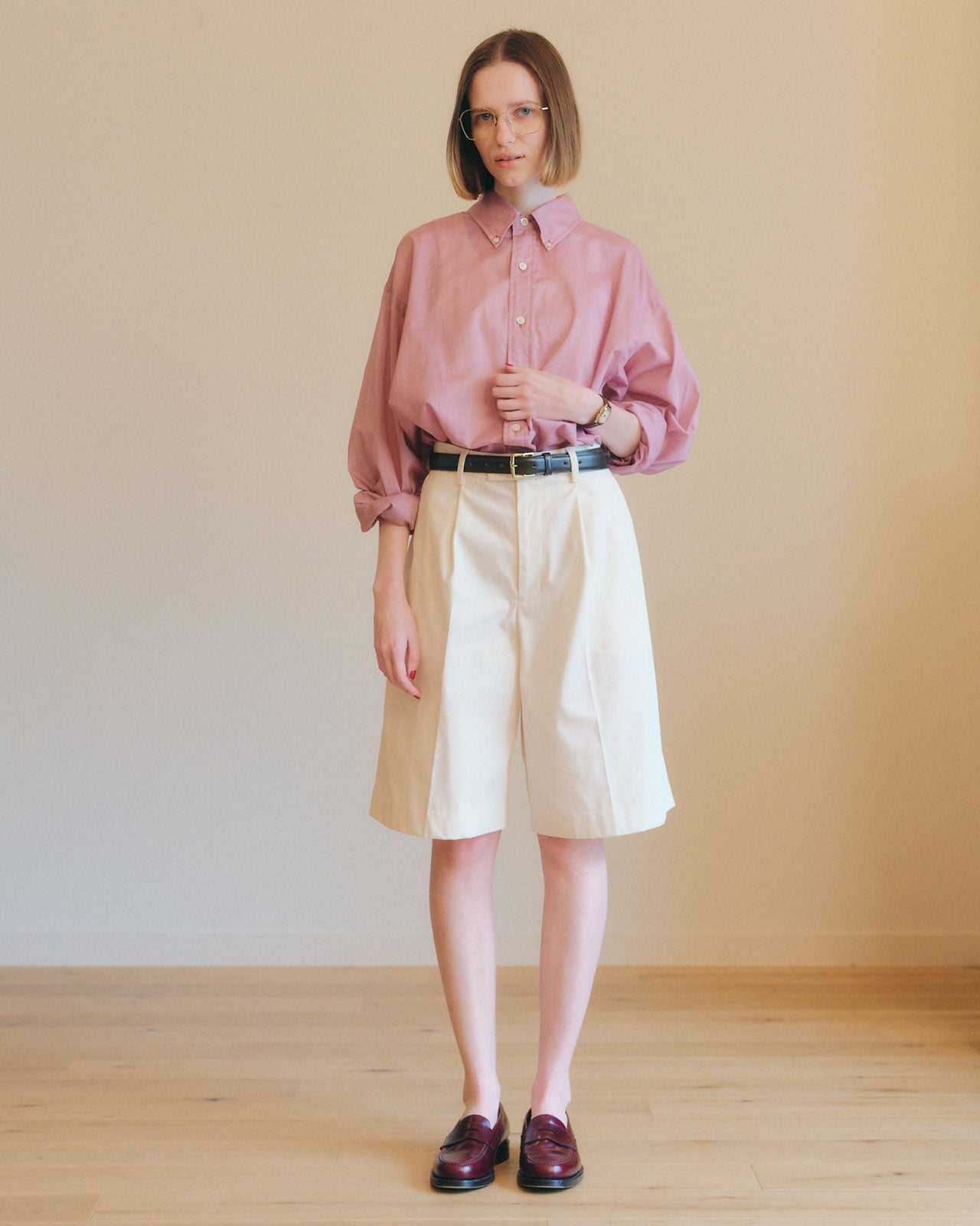 SUMMER GABARDINE HALF PANTS