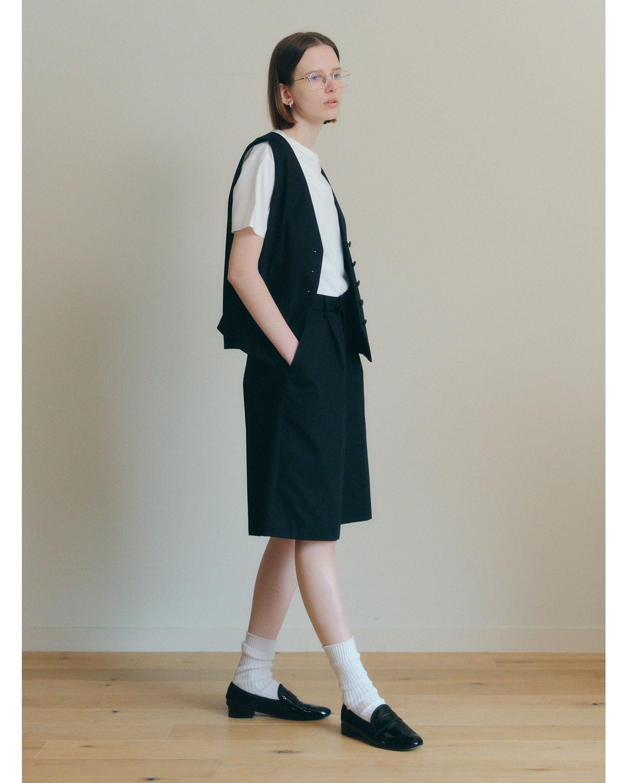 SUMMER GABARDINE HALF PANTS