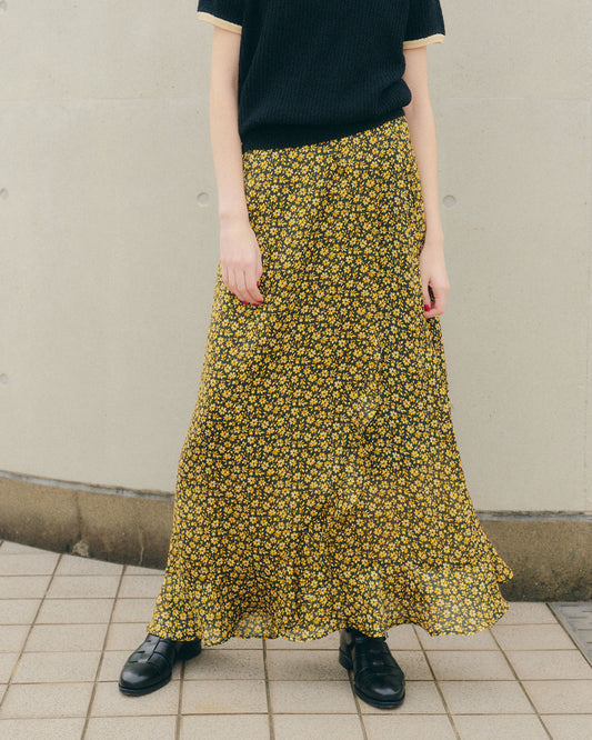 PETITE FLORAL PATTERN SKIRT