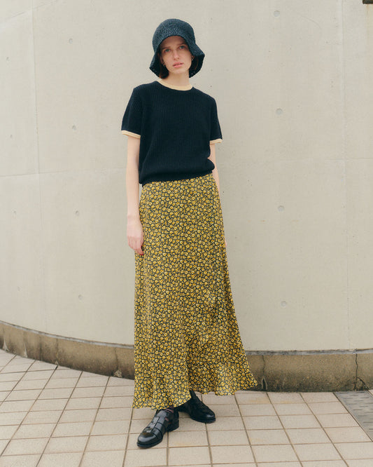 PETITE FLORAL PATTERN SKIRT