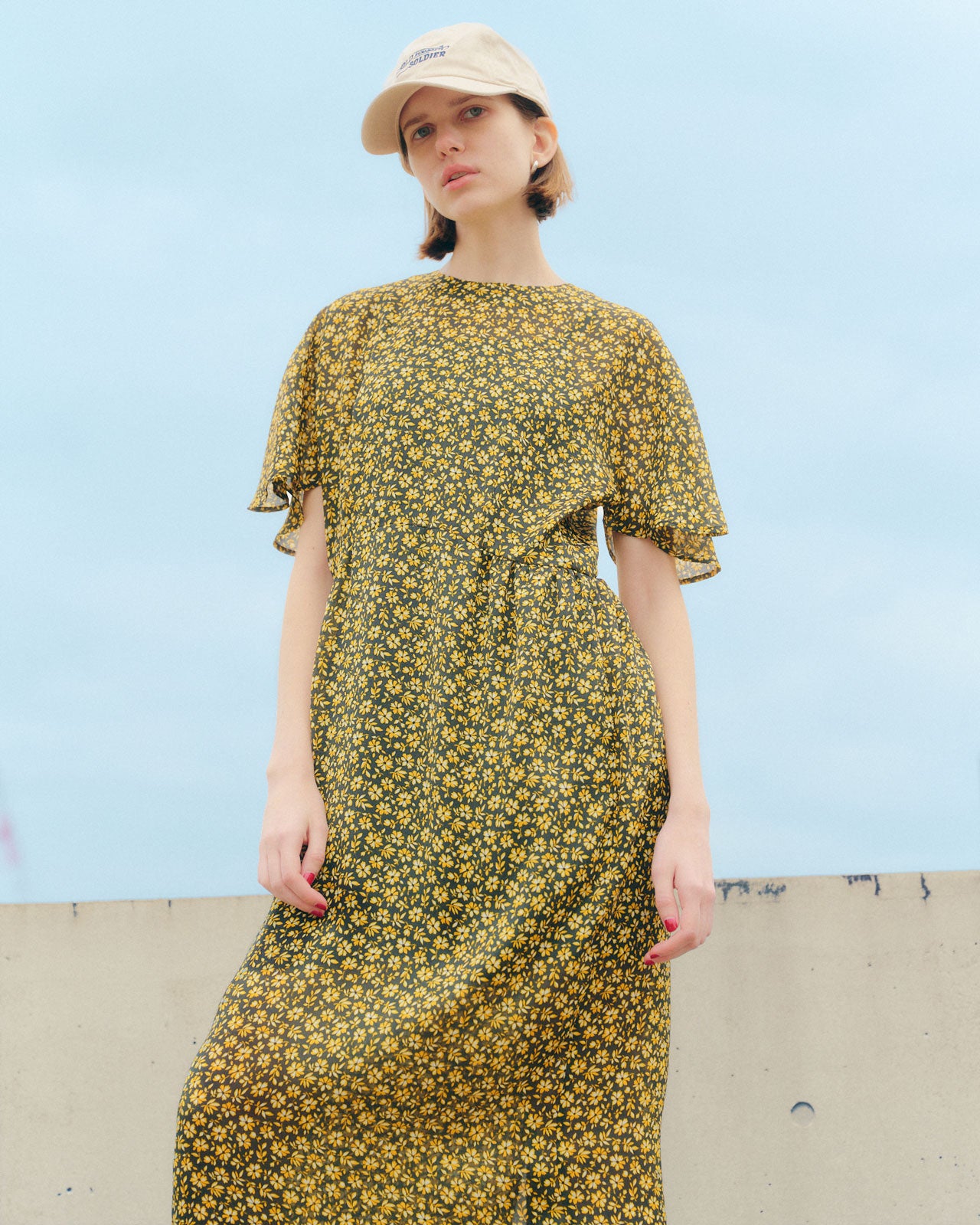 PETITE FLORAL PATTERN DRESS