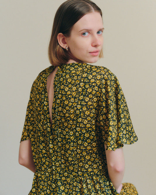 PETITE FLORAL PATTERN DRESS