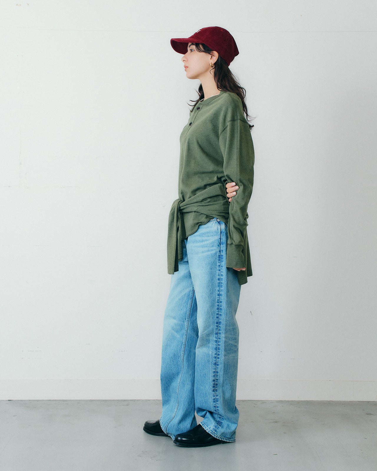 【9月下旬入荷予定】C/W HENLEY NECK SHIRT