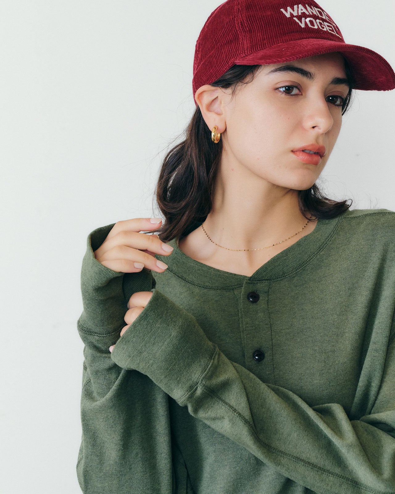 【9月下旬入荷予定】C/W HENLEY NECK SHIRT