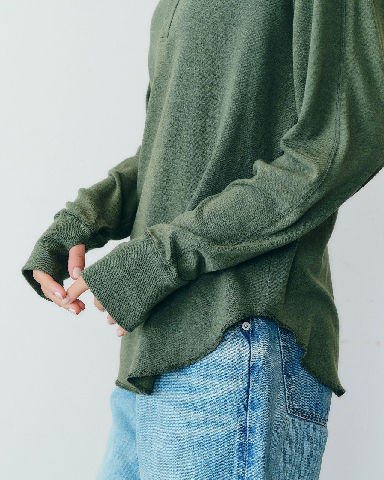【9月下旬入荷予定】C/W HENLEY NECK SHIRT