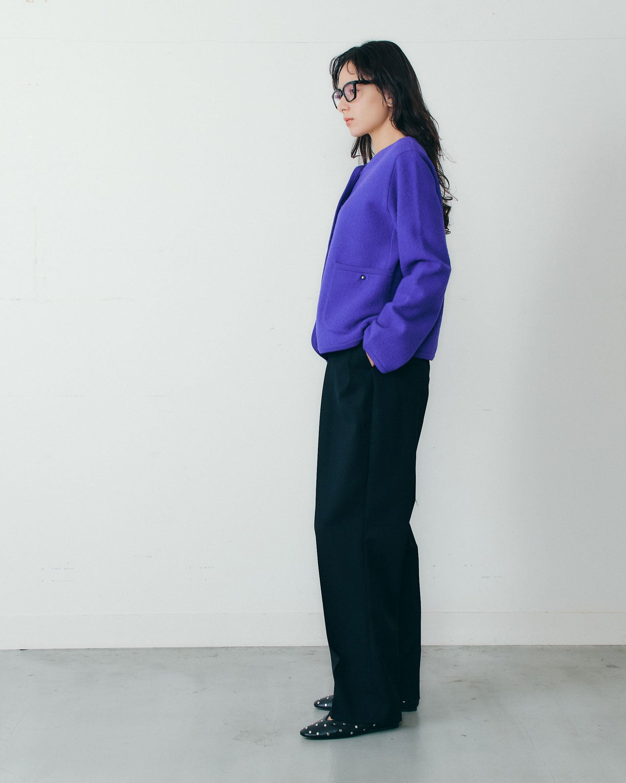 【10月中旬入荷予定】WOOL KNIT JACKET