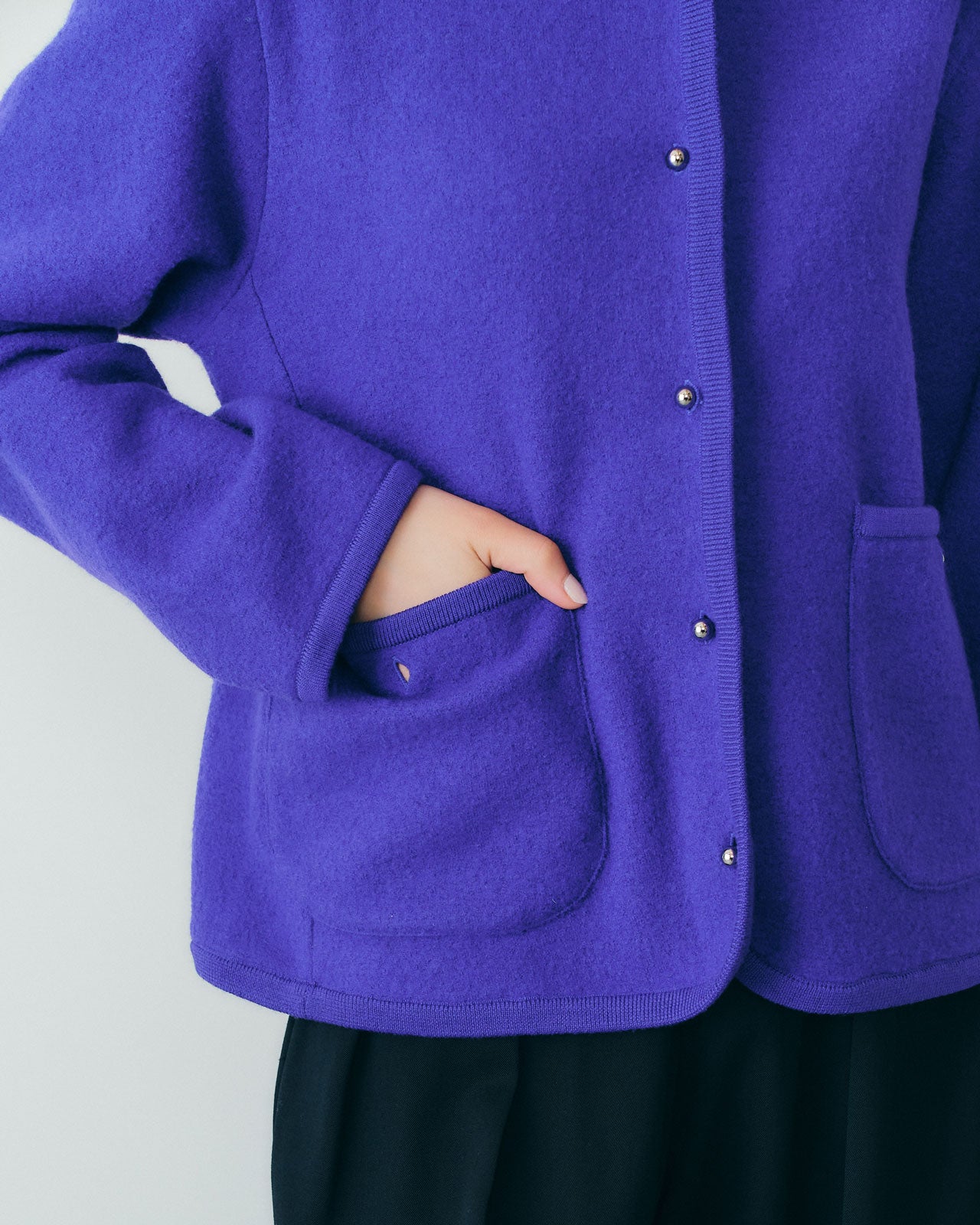 【10月中旬入荷予定】WOOL KNIT JACKET