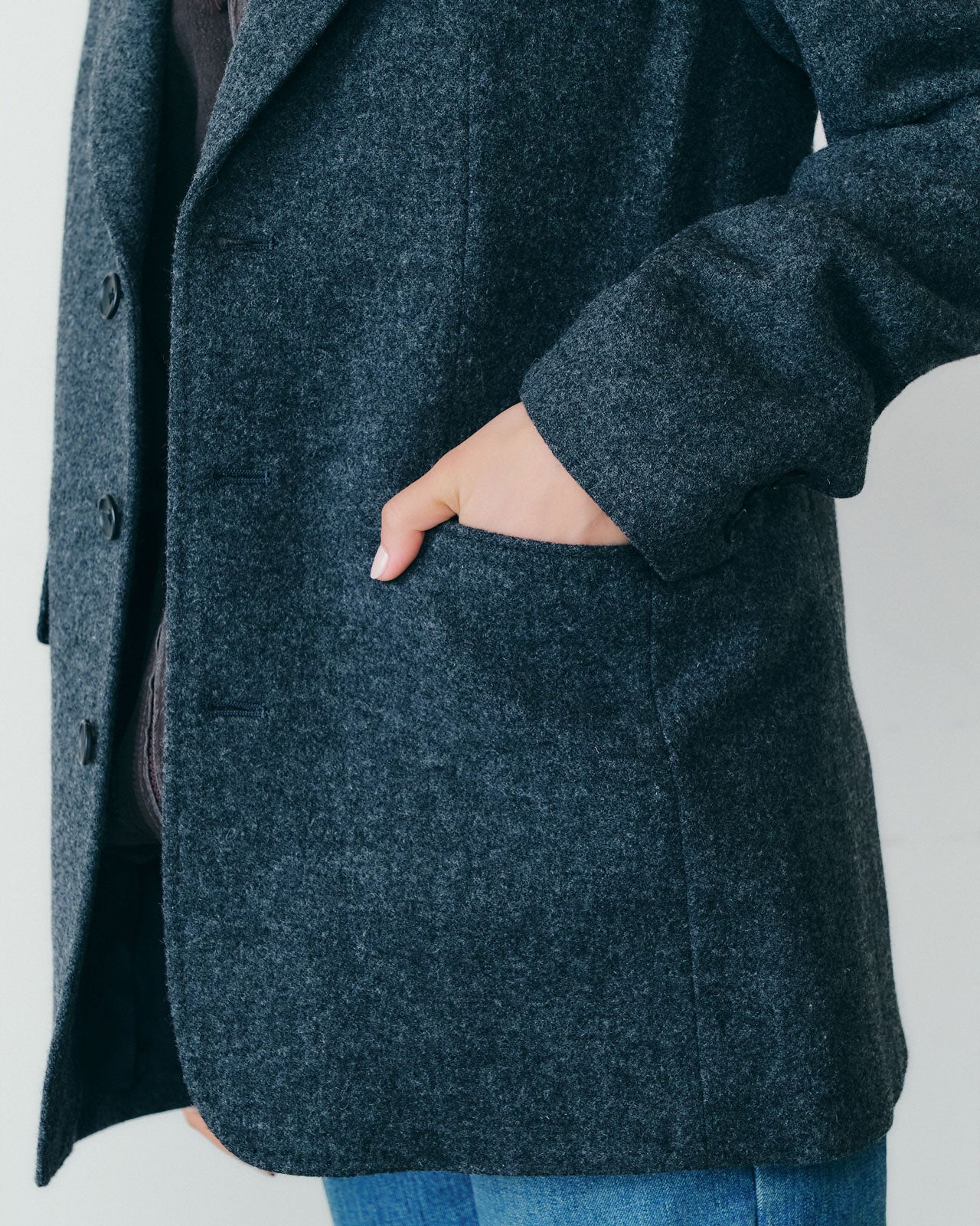 【9月中旬入荷予定】WOOL SINGLE BREASTED JACKET