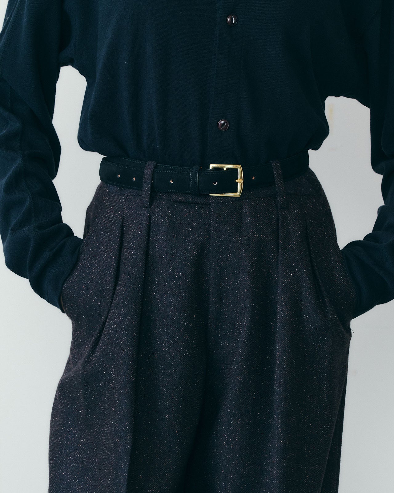 SUEDE PLUMP BELT