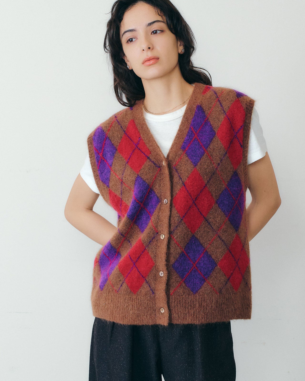 【10月上旬入荷予定】ARGYLE KNIT VEST