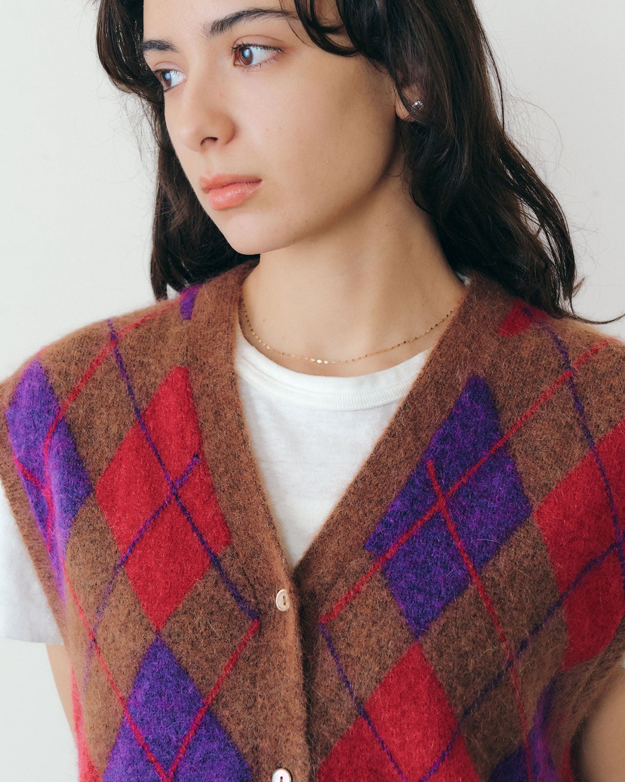 【10月上旬入荷予定】ARGYLE KNIT VEST