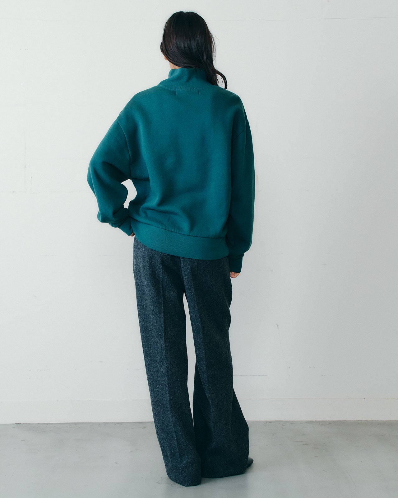 【9月中旬お届け】WOOL SEMI FLARE PANTS