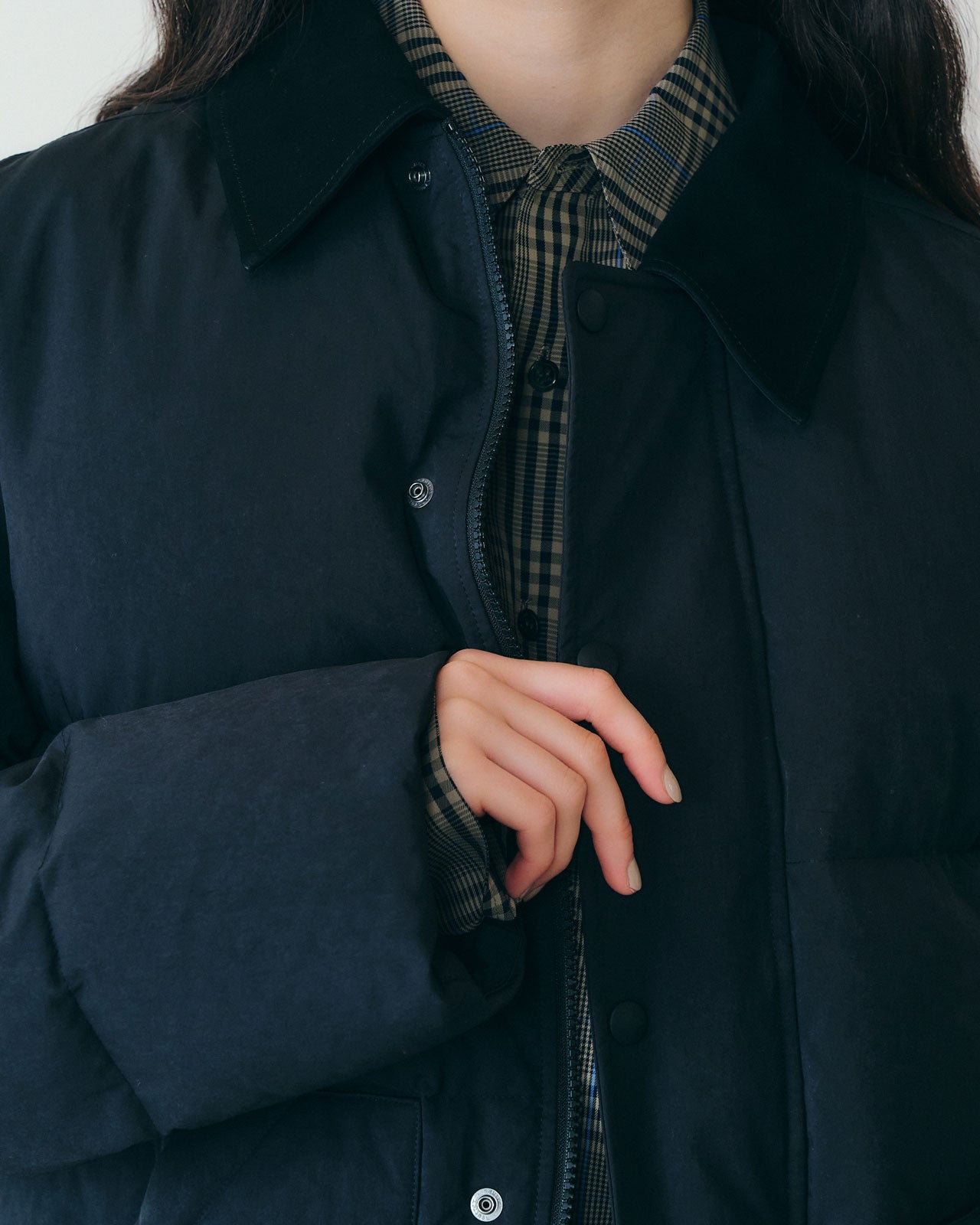 【11月上旬入荷予定】SUEDE COLLAR DOWN JACKET