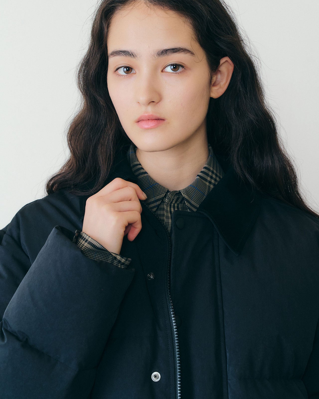 【11月上旬入荷予定】SUEDE COLLAR DOWN JACKET