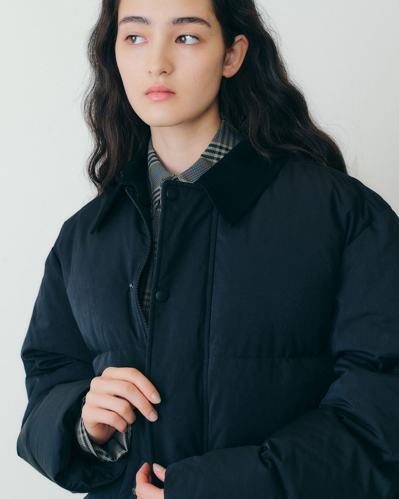 【11月上旬入荷予定】SUEDE COLLAR DOWN JACKET