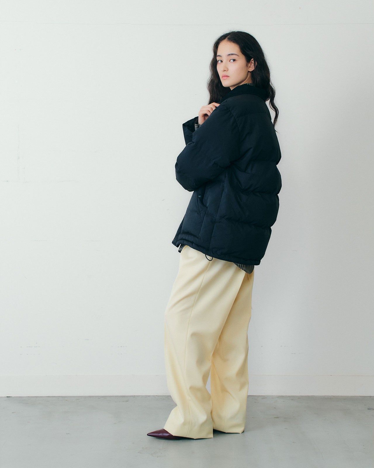 【11月上旬入荷予定】SUEDE COLLAR DOWN JACKET
