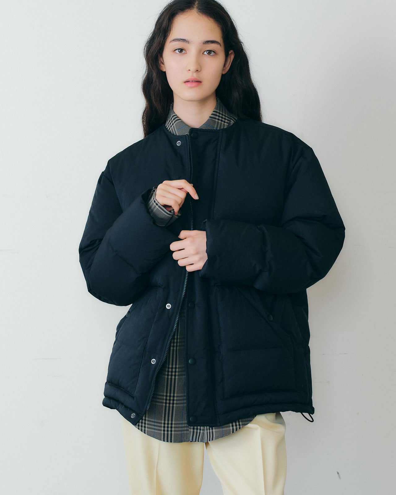 【11月上旬入荷予定】SUEDE COLLAR DOWN JACKET