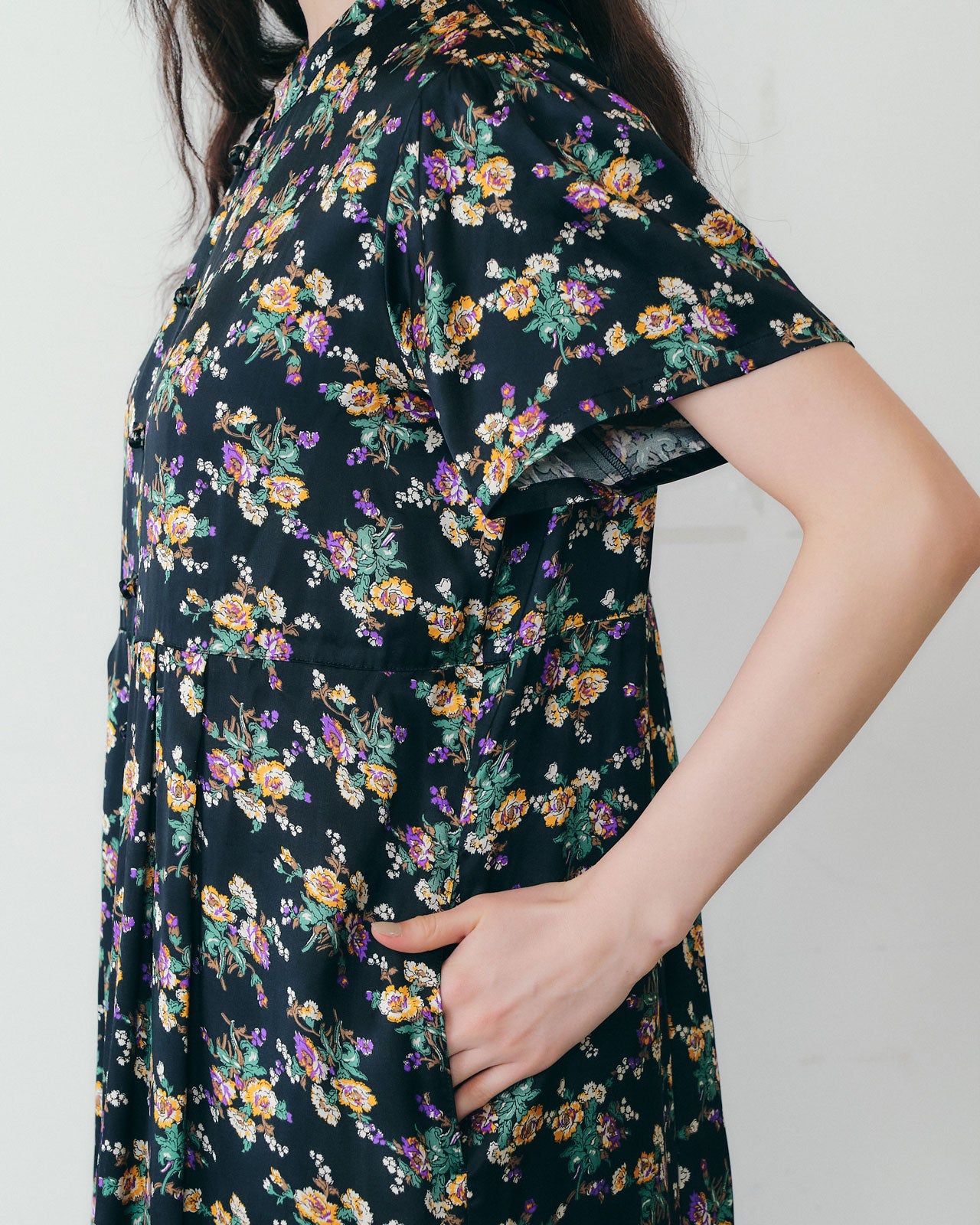 FLOWER BOUQUET PRINTED DRESS