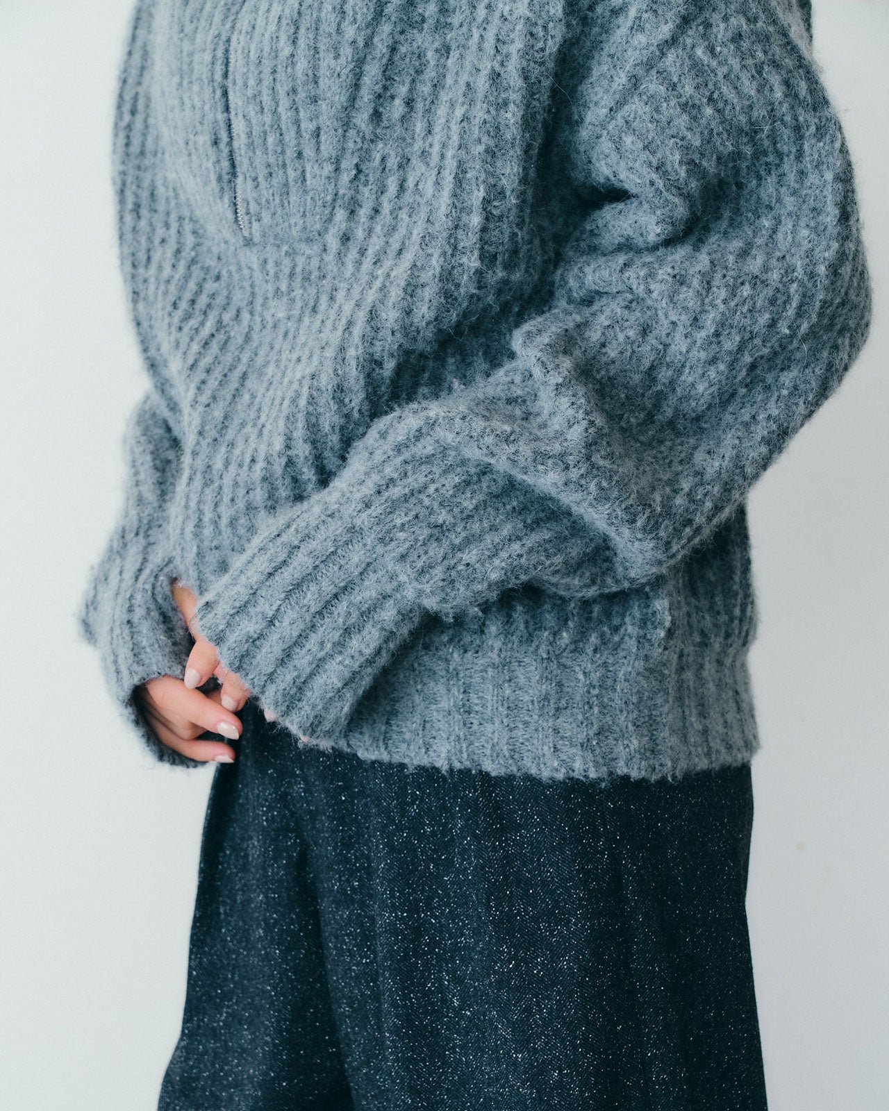 【11月上旬入荷予定】DUFFY HALF ZIP KNIT