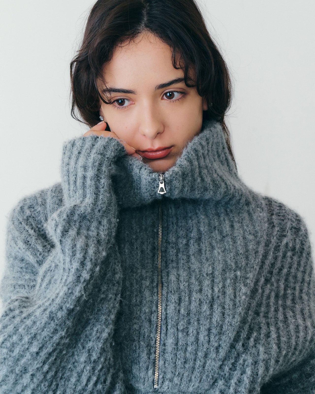 【11月上旬入荷予定】DUFFY HALF ZIP KNIT
