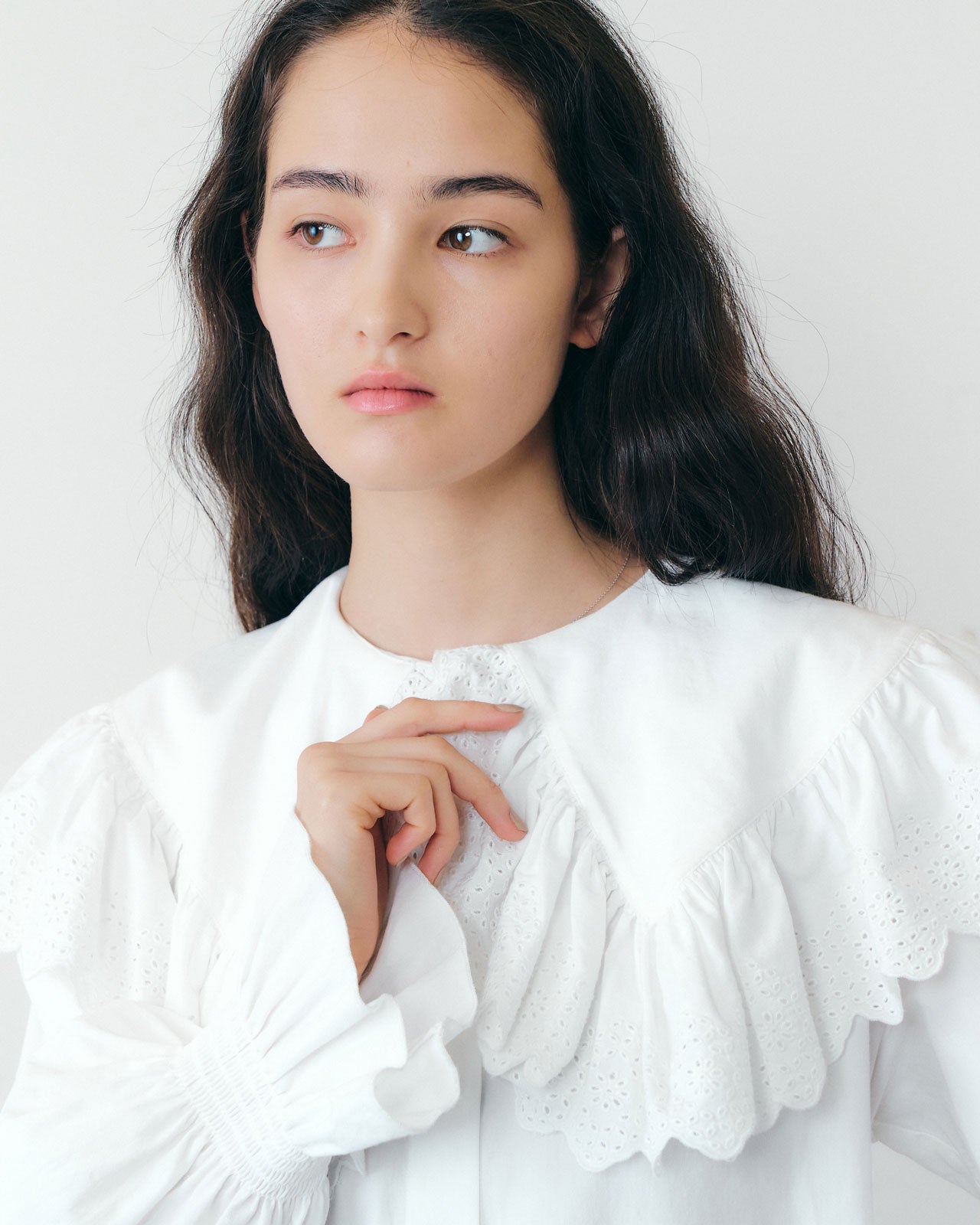 【9月中旬入荷予定】LACE COLLAR BLOUSE
