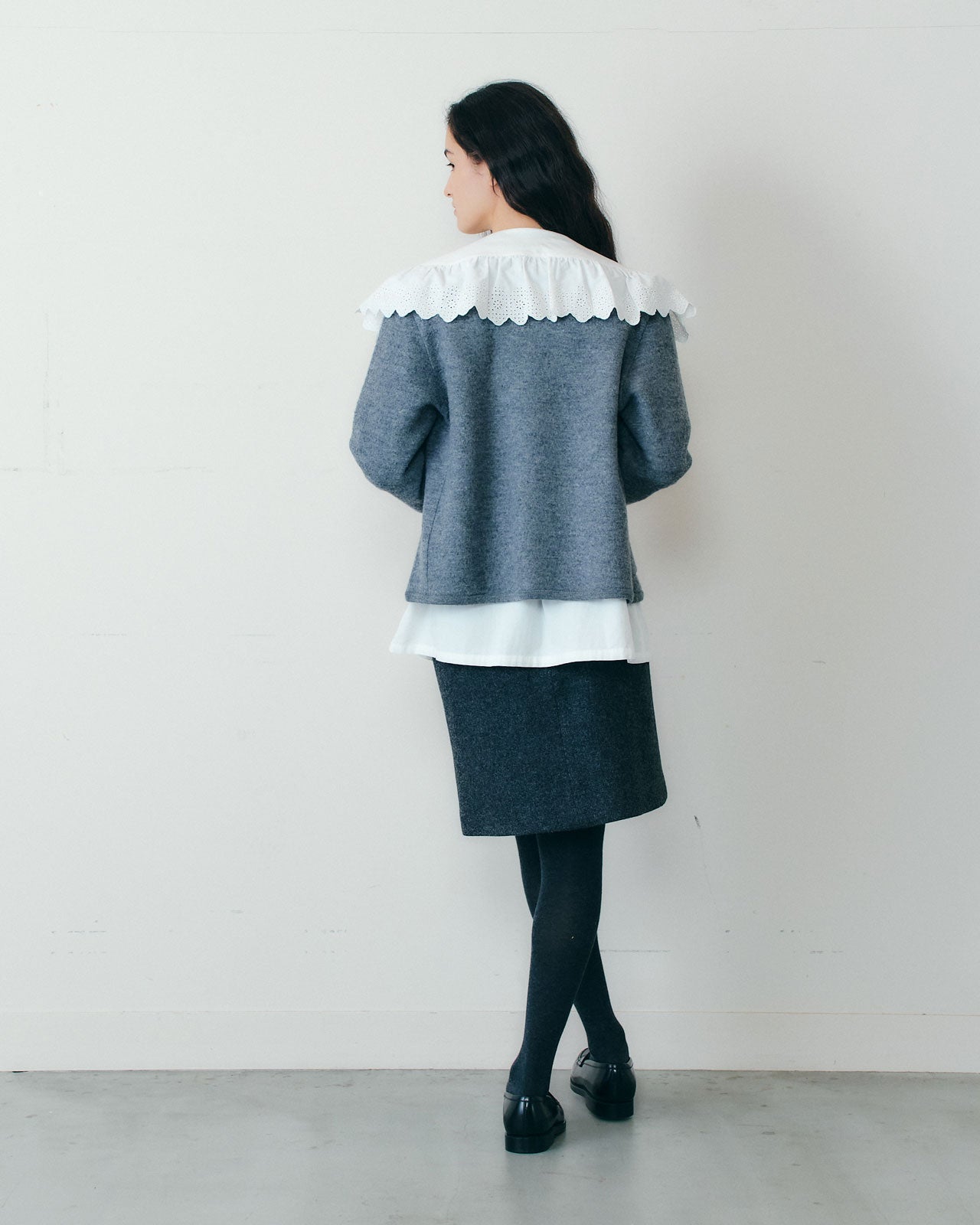 【9月中旬入荷予定】LACE COLLAR BLOUSE