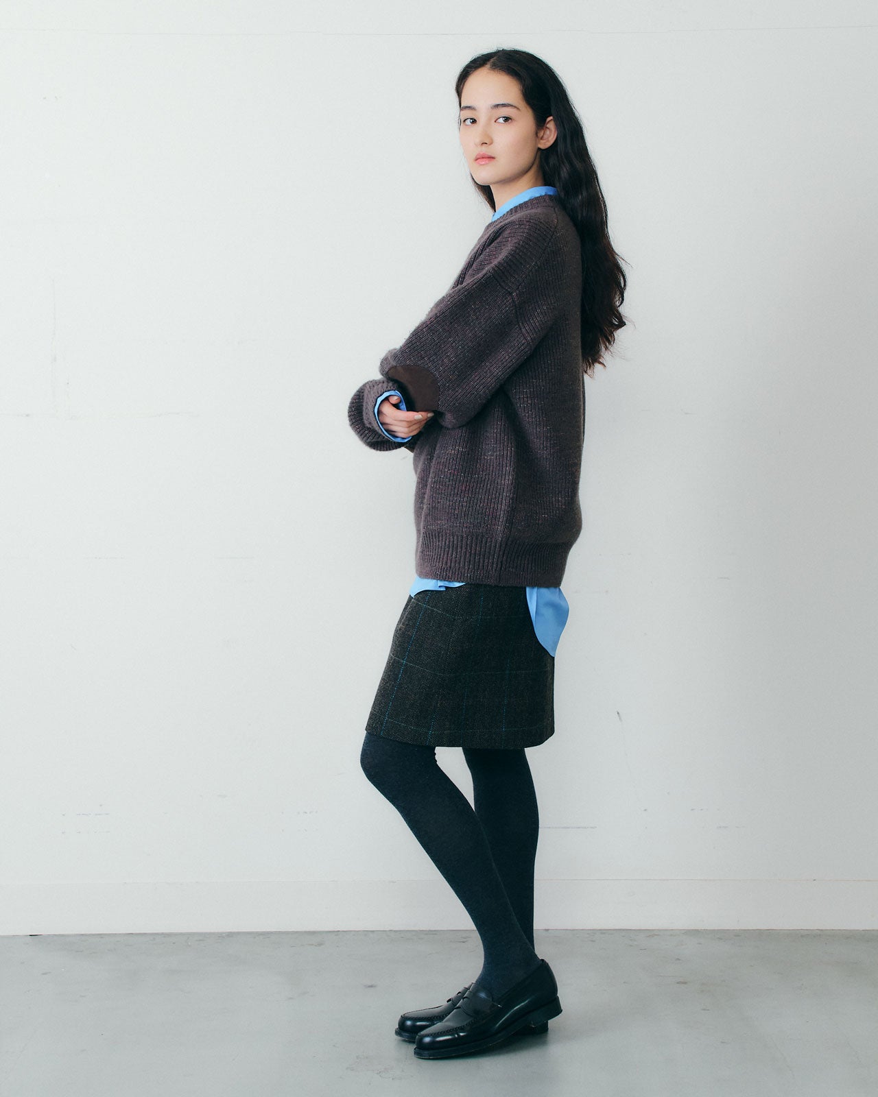 【10月中旬入荷予定】ELBOW PATCH KNIT PULLOVER
