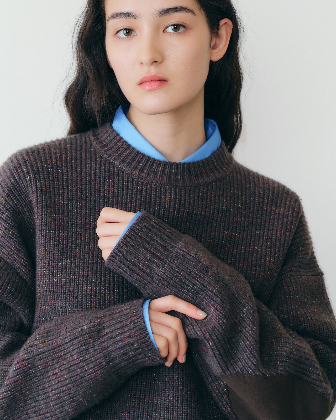 【10月中旬入荷予定】ELBOW PATCH KNIT PULLOVER