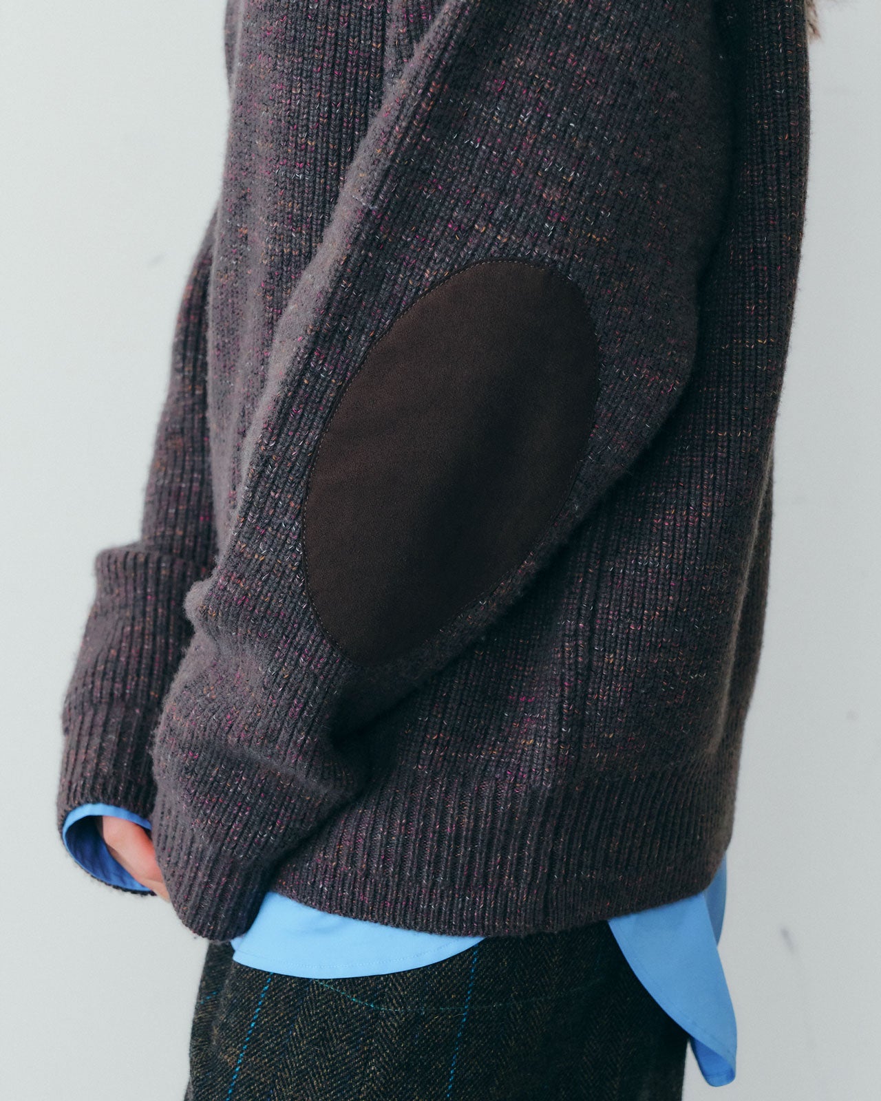 【10月中旬入荷予定】ELBOW PATCH KNIT PULLOVER