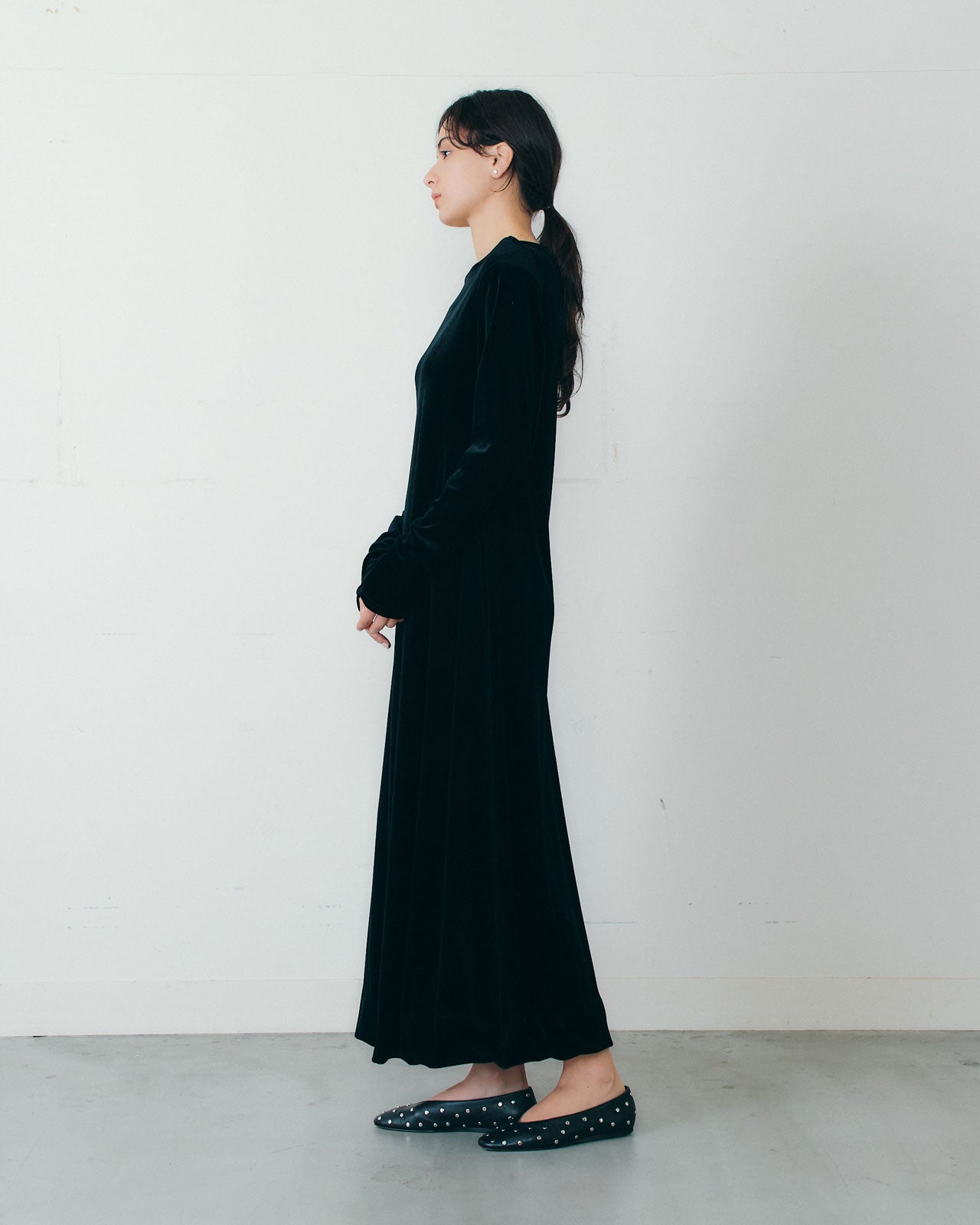 【11月上旬入荷予定】VELVET JERSEY DRESS