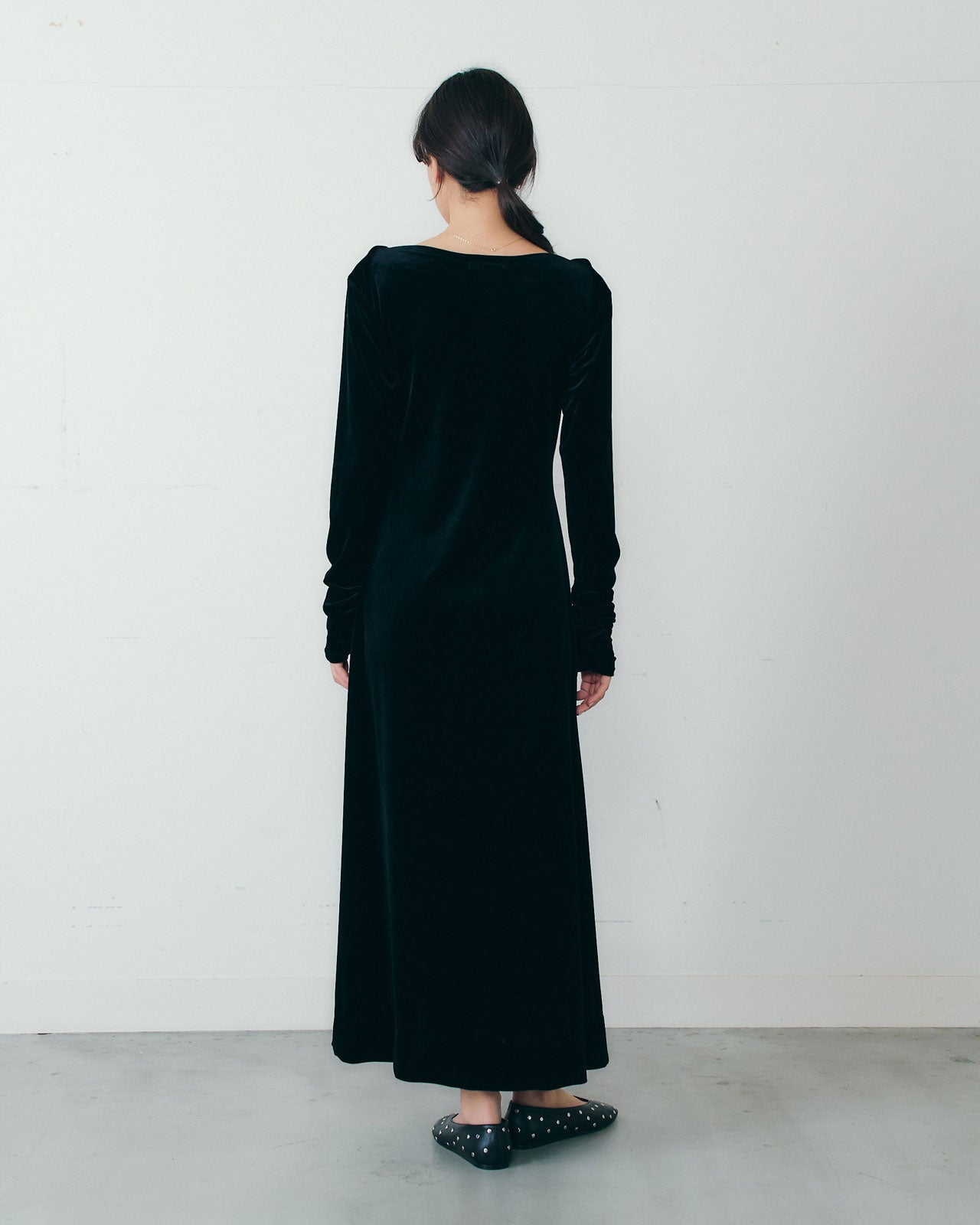 【11月上旬入荷予定】VELVET JERSEY DRESS