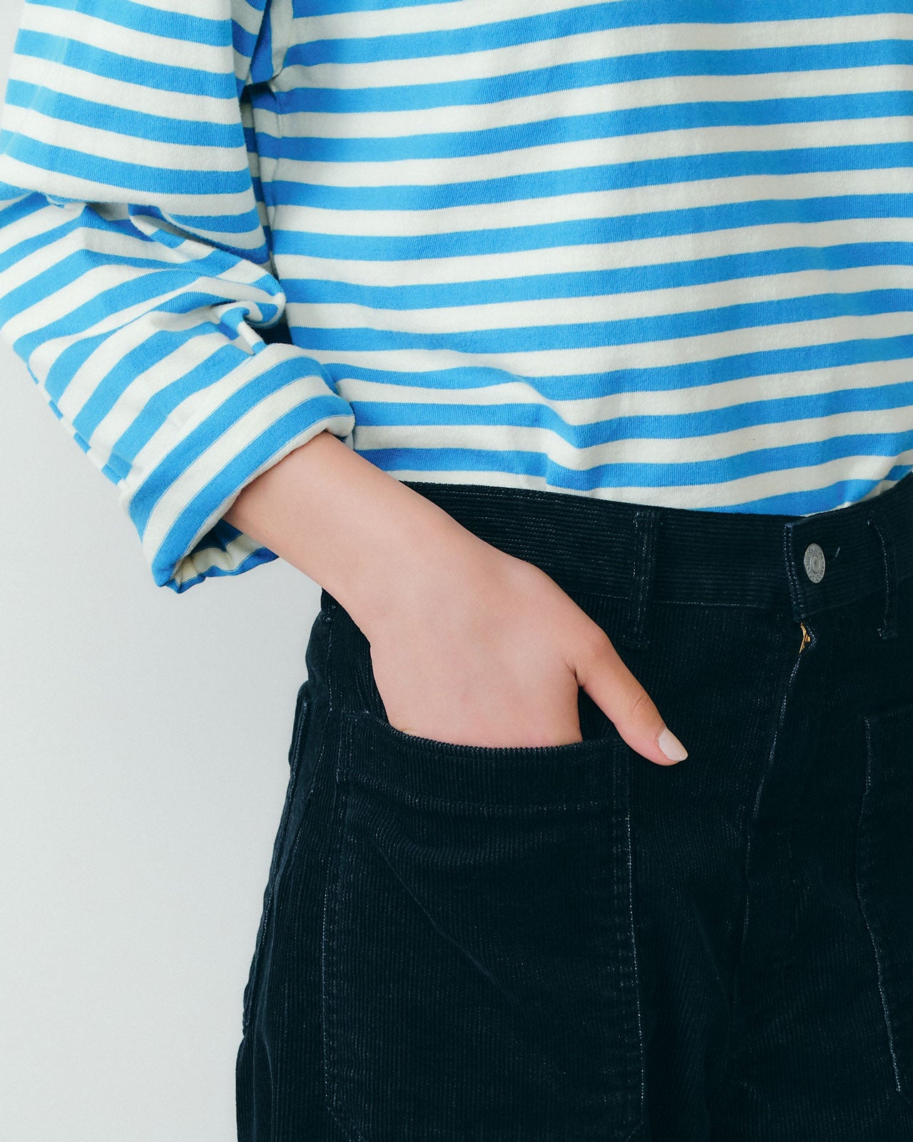 【新色BLUE】MARINE BORDER LONG SLEEVE TEE