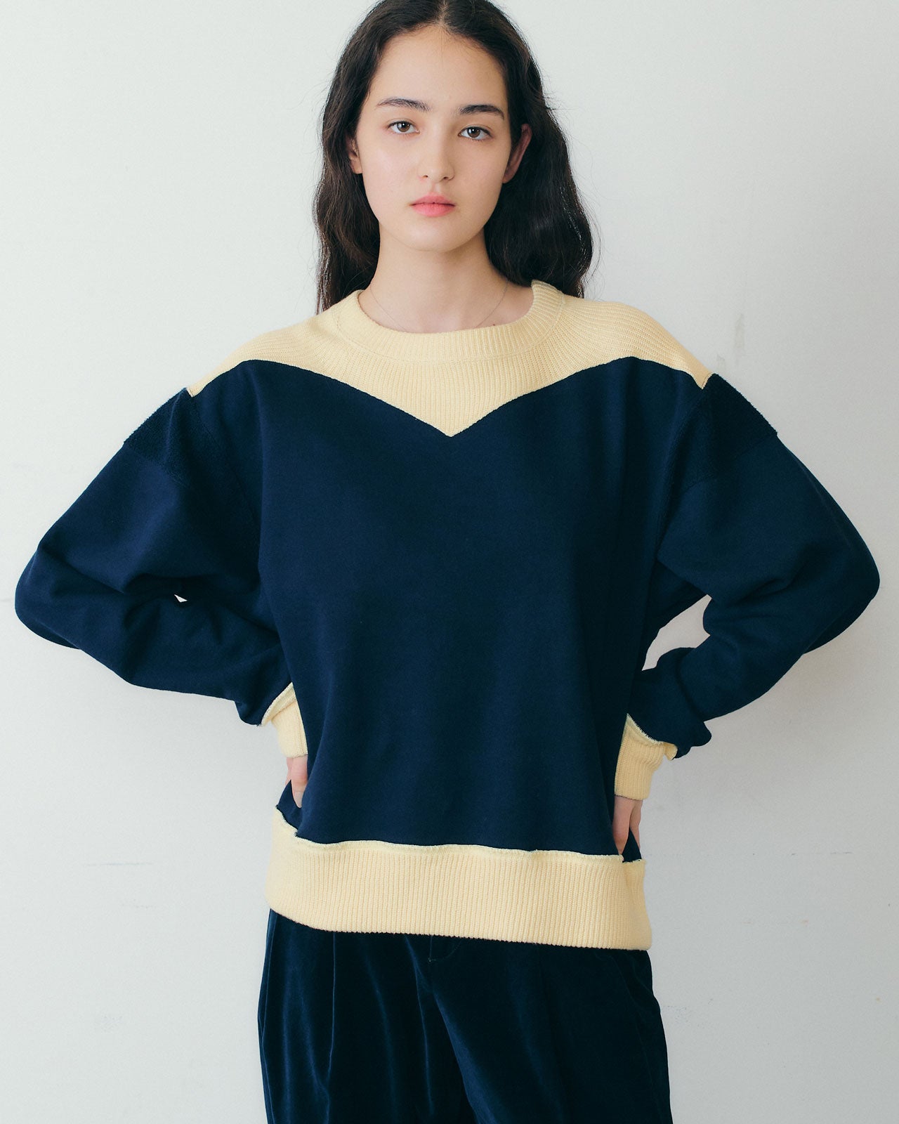 【11月上旬入荷予定】COLOR BLOCK SWEATSHIRT
