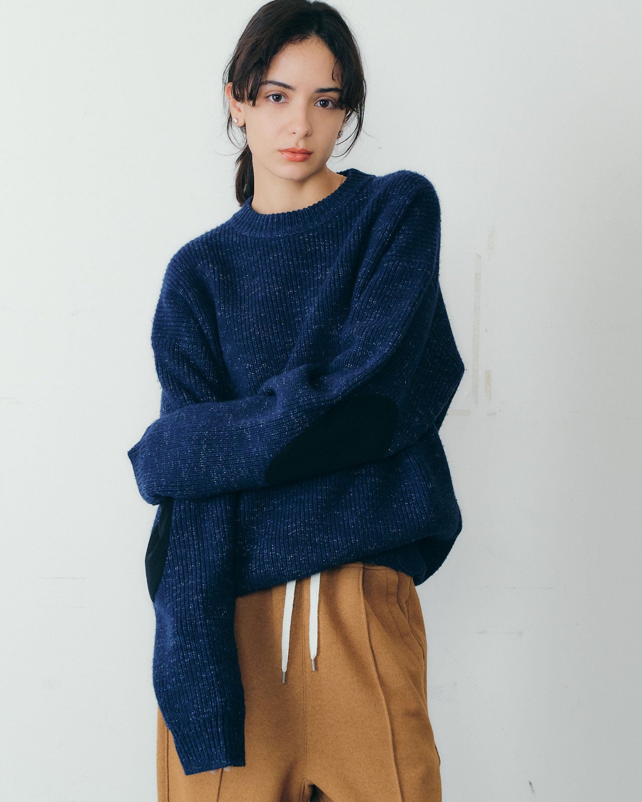 【10月中旬入荷予定】ELBOW PATCH KNIT PULLOVER