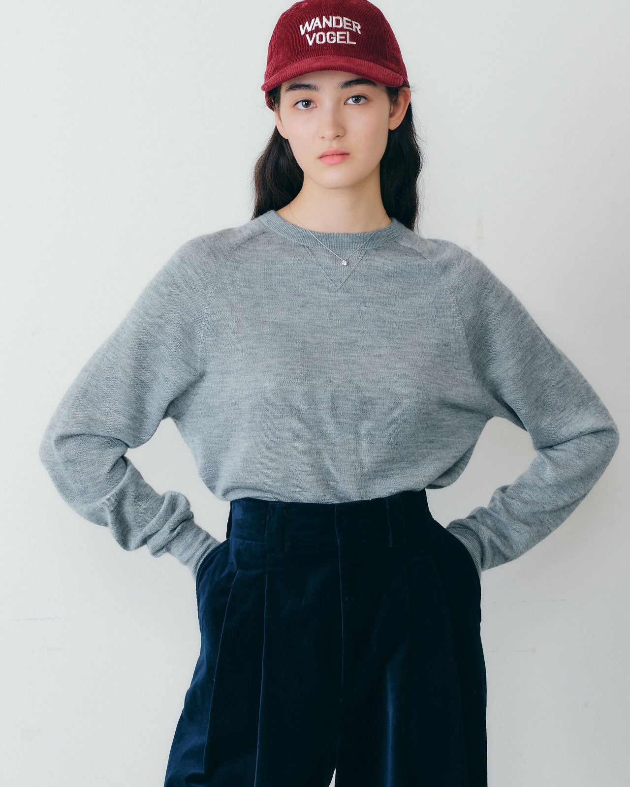 【9月下旬お届け】CASHMERE SILK KNIT PULLOVER