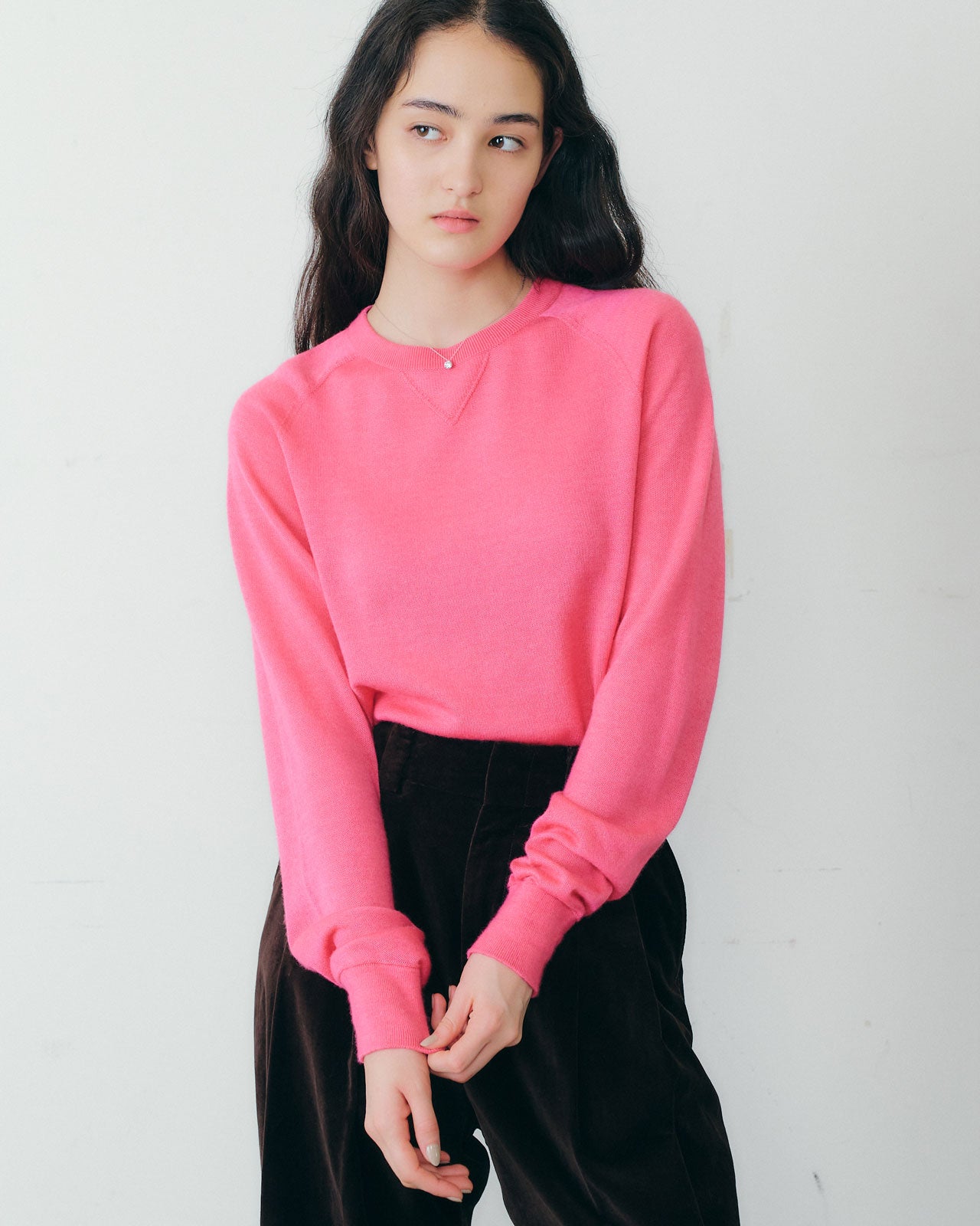【9月下旬お届け】CASHMERE SILK KNIT PULLOVER
