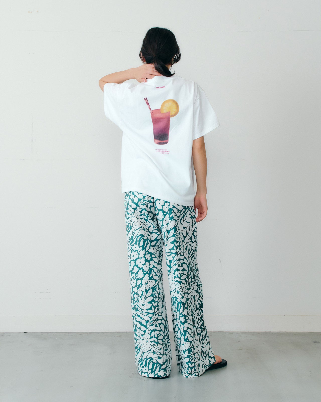SUMMER BOTANICAL PATTERN PANTS