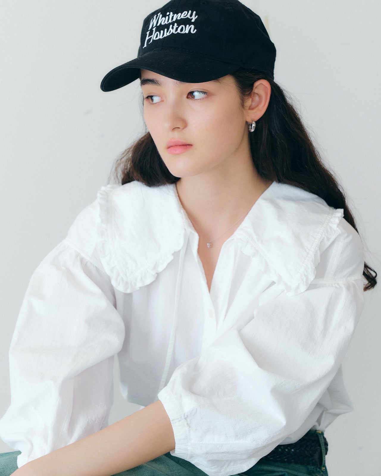 【6月下旬お届け】COTTON FRILLED BLOUSE