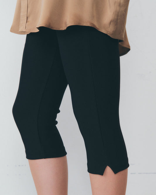 KNIT GEORGETTE SHORT LEGGINGS