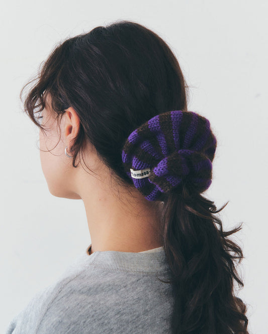 【EXCLUSIVE】tomasa PURPLE MOHAIR SCRUNCHIE