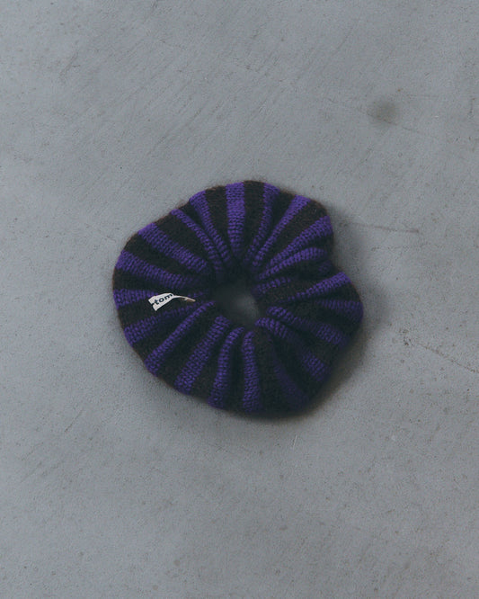 【EXCLUSIVE】tomasa PURPLE MOHAIR SCRUNCHIE