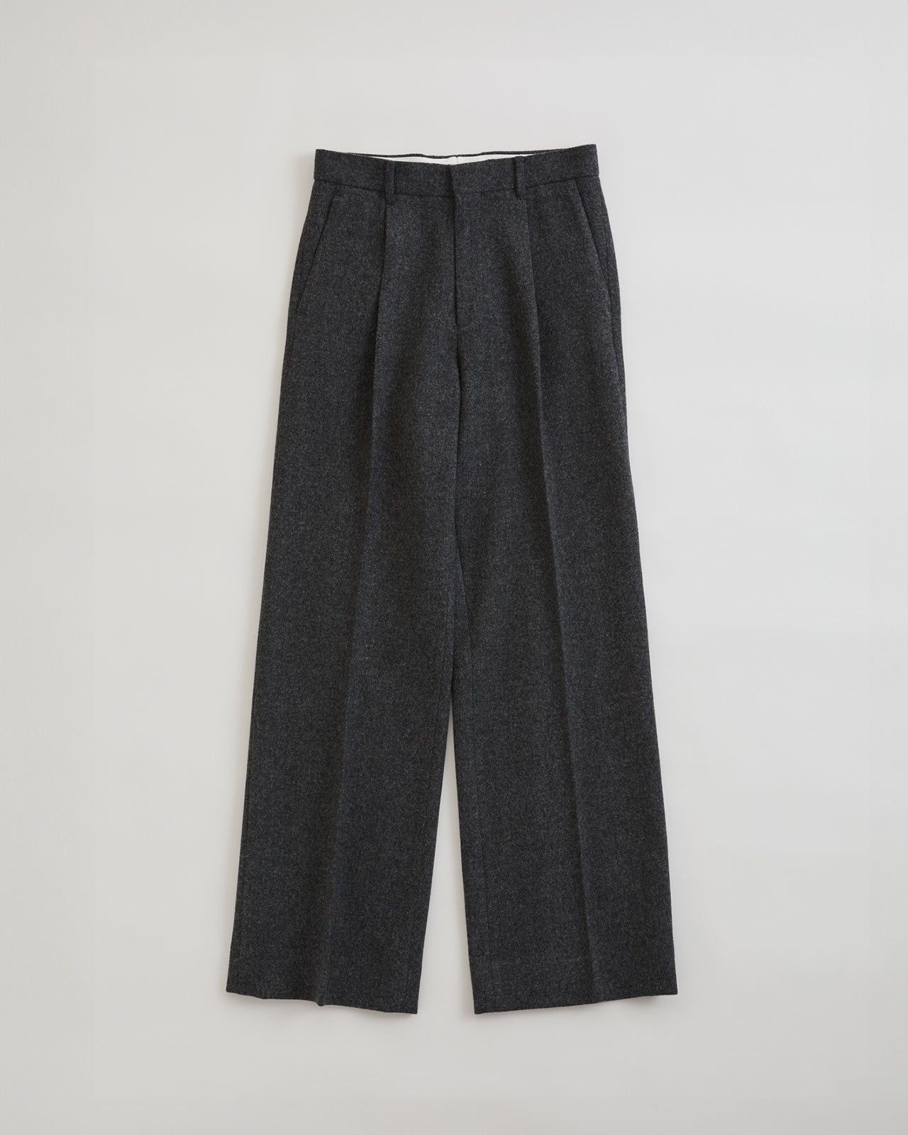 【9月中旬お届け】WOOL SEMI FLARE PANTS