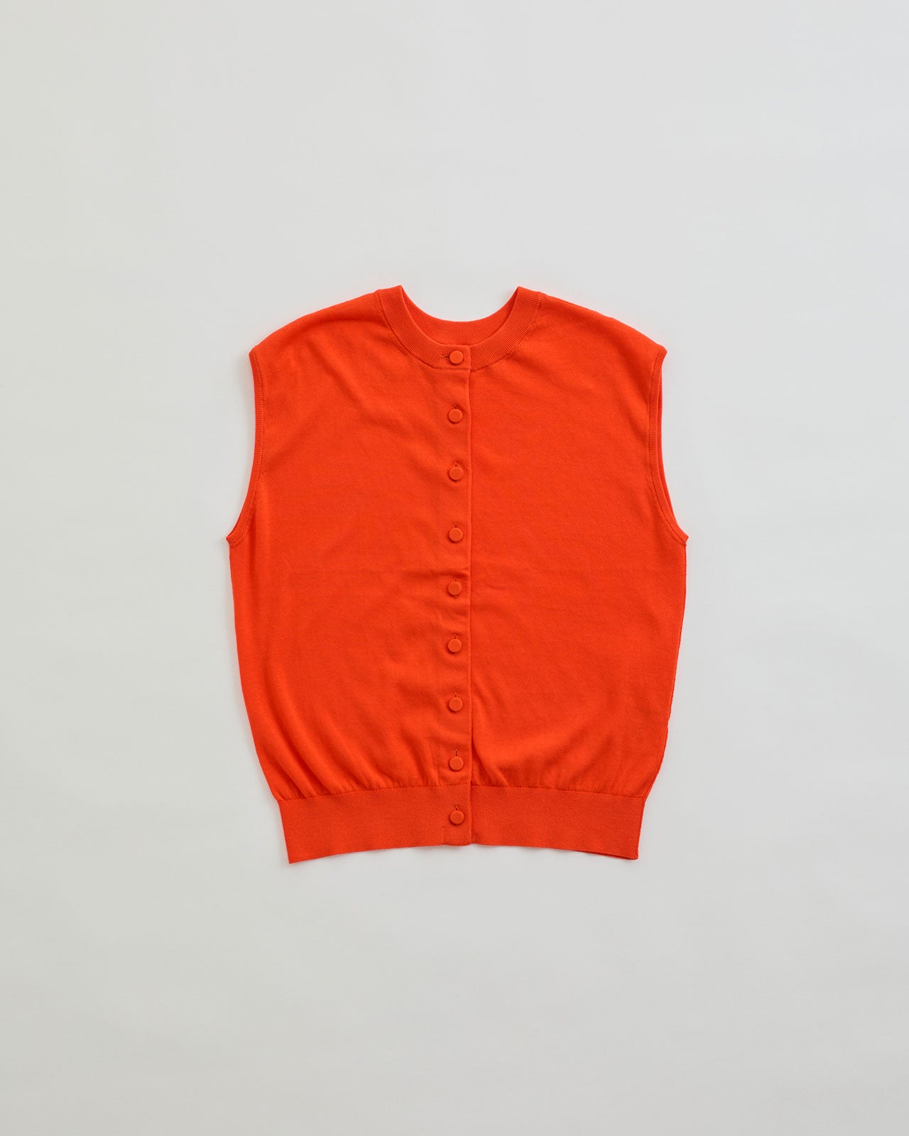 ICE COTTON KNIT SLEEVELESS TOP