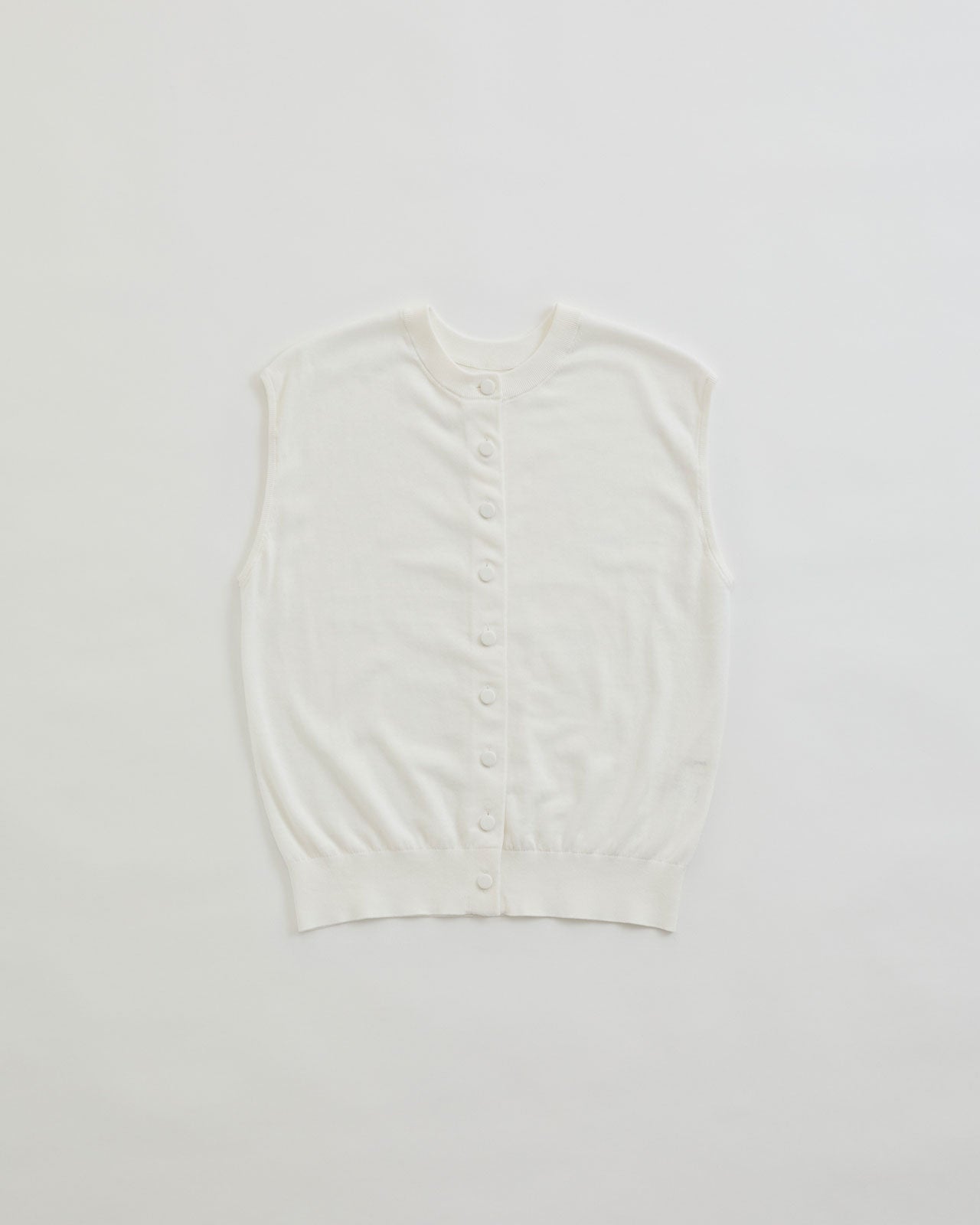 ICE COTTON KNIT SLEEVELESS TOP