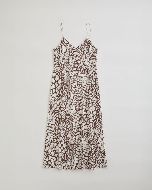 SUMMER BOTANICAL PATTERN DRESS