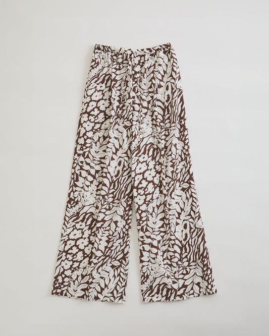 SUMMER BOTANICAL PATTERN PANTS