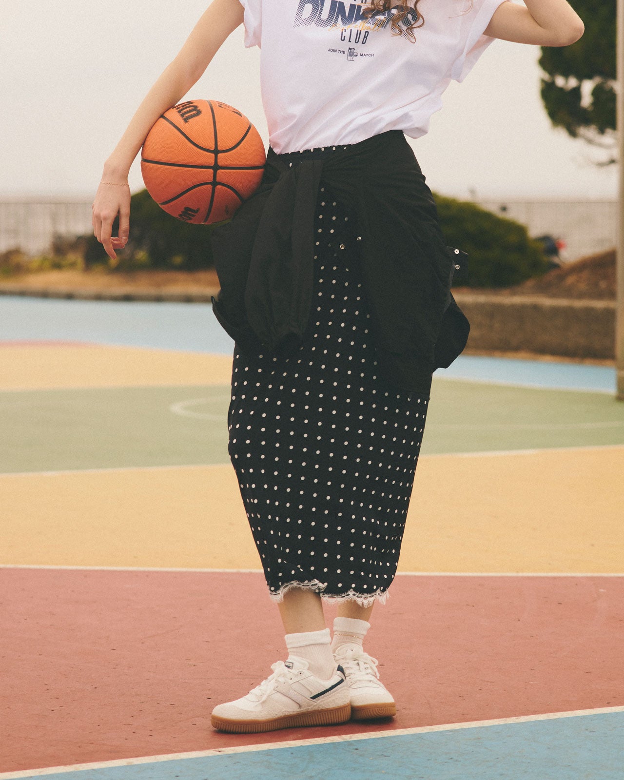 5月上旬お届け】POLKA DOT LEAVERS LACE SKIRT – Shinzone