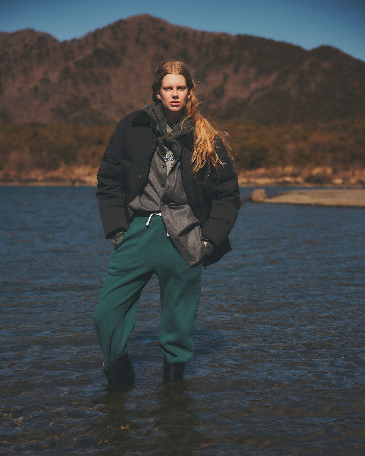 【11月上旬入荷予定】SUEDE COLLAR DOWN JACKET